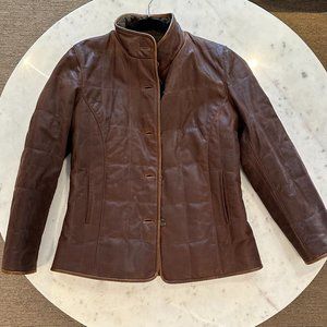 Gorgeous! LONE PINE - Vintage Leather Jacket Wool/Cashmere Lined